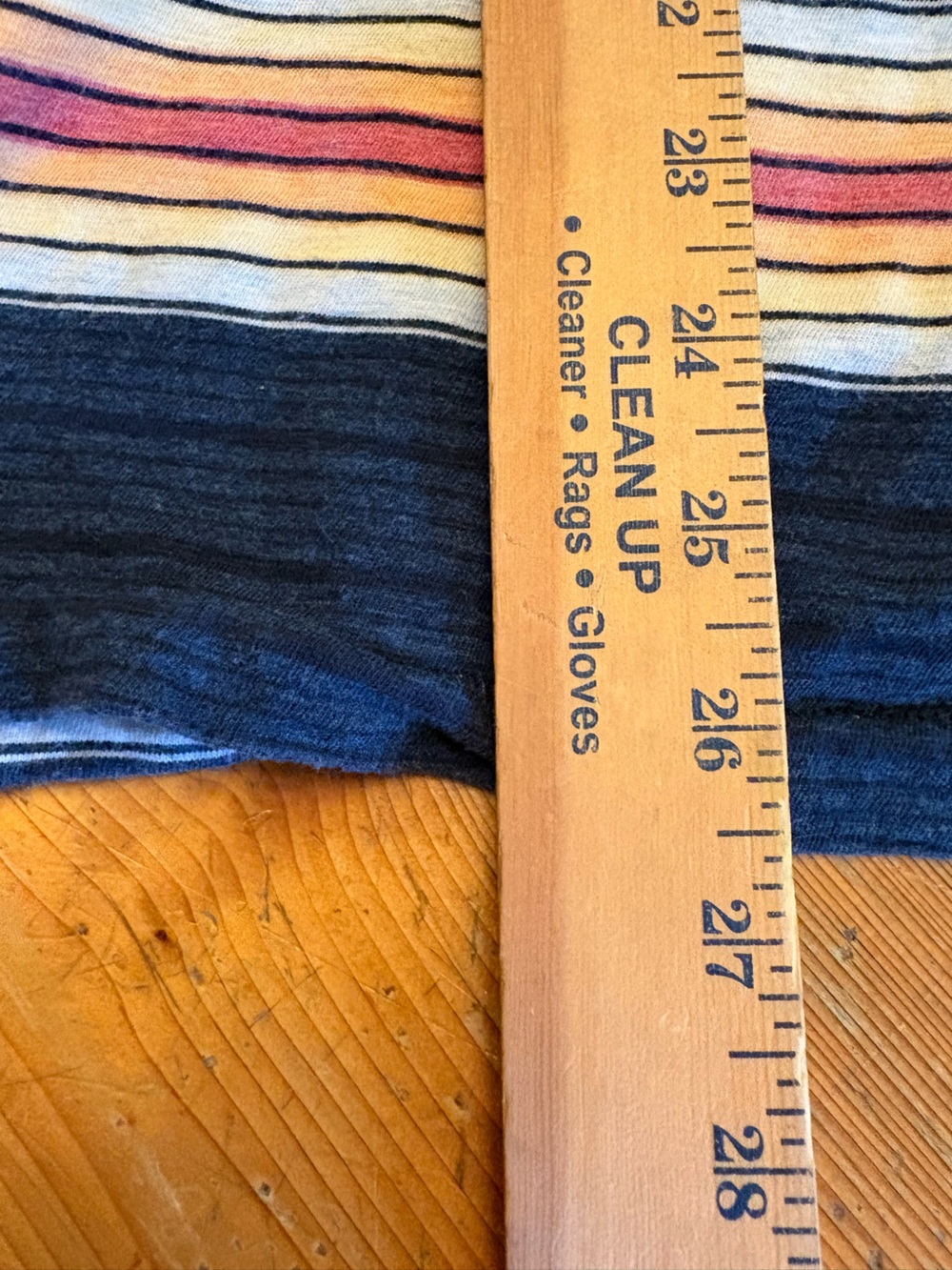 American Eagle Men's Retro Striped Pocket T-Shirt Medium 100% Cotton Navy - Picture 9 of 9